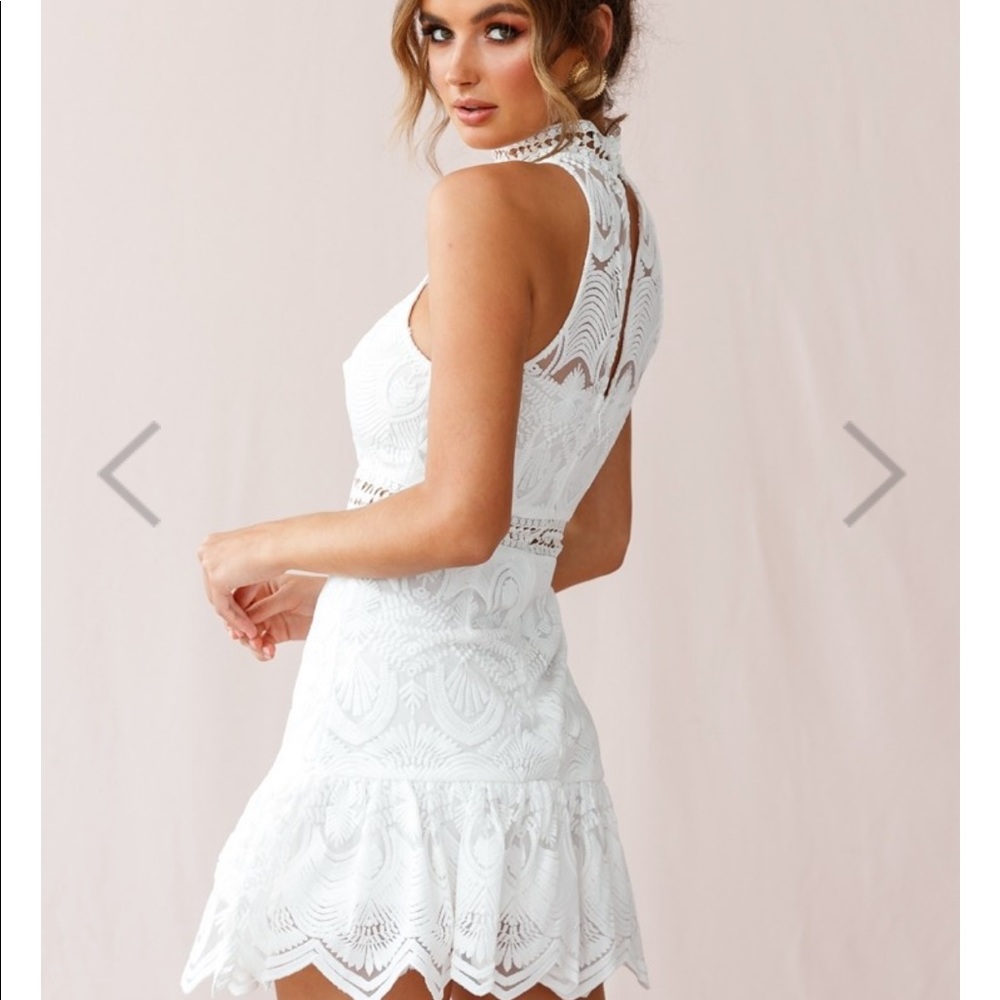 Selfie Leslie Highneck Lace/Crochet BNWT